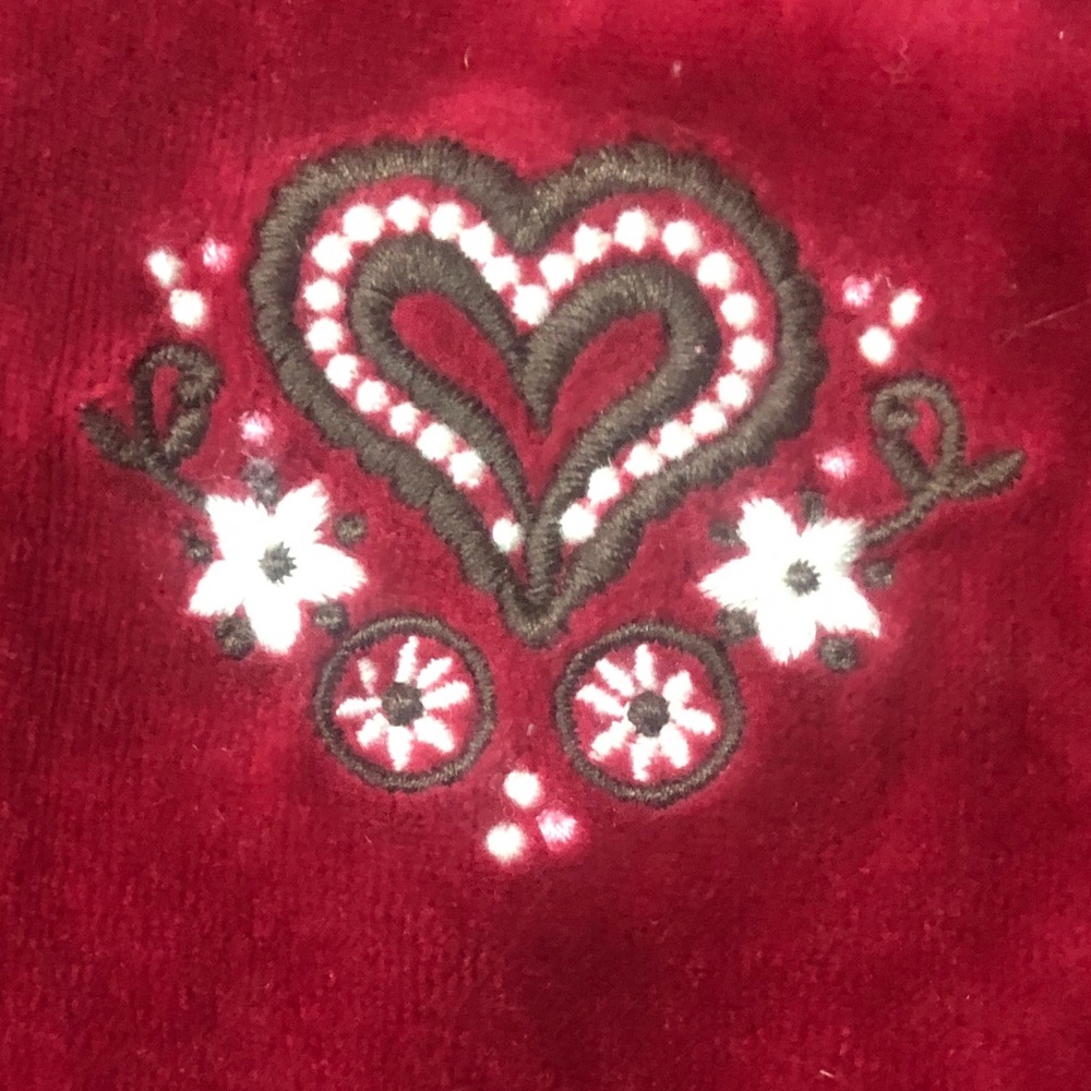NWOT Girls Gymboree Red Velvet Jacket Size 5-6 - Picture 2 of 3
